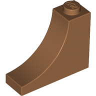 Brick 1X3X2 W. Inside Bow - Medium Nougat