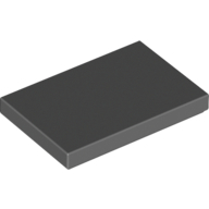 Flat Tile 2X3 - Dark Stone Grey