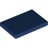 Flat Tile 2X3 - Earth Blue