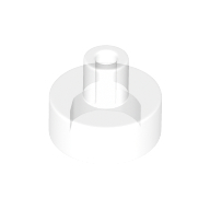 Plate 1X1, W/ 3.2 Shaft And 1.5 Hole - Transparent