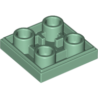 Flat Tile 2X2 Inv. - Sand Green