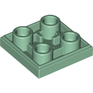 Flat Tile 2X2 Inv. - Sand Green