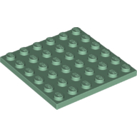 Plate 6X6 - Sand Green