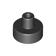 Plate 1X1, W/ 3.2 Shaft And 1.5 Hole - Black