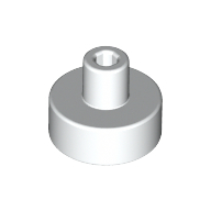 Plate 1X1, W/ 3.2 Shaft And 1.5 Hole - White