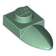 Plate 1X1 W/Tooth - Sand Green
