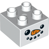 Brick 2X2, No. 106 - White