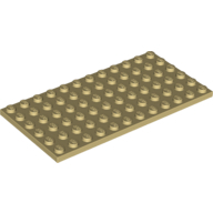 Plate 6X12 - Brick Yellow