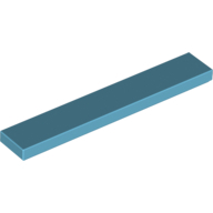 Flat Tile 1X6 - Medium Azur