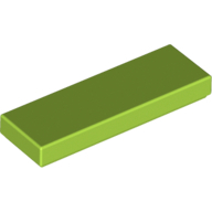 Flat Tile 1X3 - Bright Yellowish Green