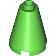 Nose Cone 2X2X2 - Bright Green
