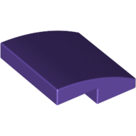 Plate W. Bow  2X2X2/3 - Medium Lilac