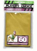 Player's Choice Yu-Gi-Oh Sleeves Pack of 60 in Gold