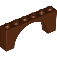 Brick W. Inside Bow 1X6X2 - Reddish Brown