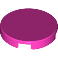 Flat Tile 2X2, Round - Bright Purple