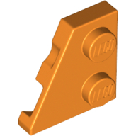 Left Plate 2X2, 27 Deg. - Bright Orange