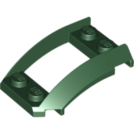 Plate 2X4X1 1/3 W. Side Bow - Earth Green