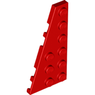 Left Plate 3X6 W/ Angle - Bright Red