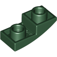 Plate W/ Half Bow Inv. 1X2X2/3 - Earth Green