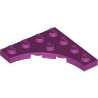 Plate 4X4, W/ Arch - Bright Reddish Violet