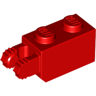 Brick 1X2/Fric/Fork Vert./End - Bright Red