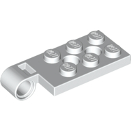 Plate 2X4, W/ Hinge 4,85, Top - White