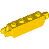 Brick 1X4 Fric/Stub/Fork Vert. - Bright Yellow
