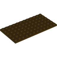 Plate 6X12 - Dark Brown