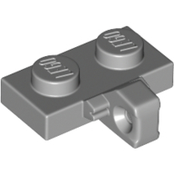 Plate 1X2 W. Stub/Vertical - Medium Stone Grey