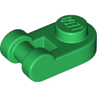 Plate 1X1 Round W/ 3.2 Shaft - Dark Green