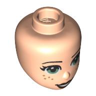 Mini Doll, Head, No. 182 - Light Nougat