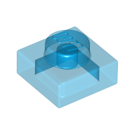 Plate 1X1 - Transparent Blue