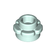 Flower 1X1 - Aqua