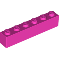 Brick 1X6 - Bright Purple