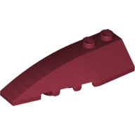 Left Shell 2X6 W/Bow/Angle - Dark Red