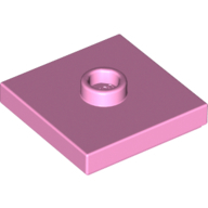 Plate 2X2 W 1 Knob - Light Purple