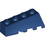 Left Brick 2X4 W/Bow/Angle - Earth Blue