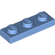 Plate 1X3 - Medium Blue