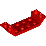 Inv. Roof 2X6 45 Deg. W/Cut - Bright Red