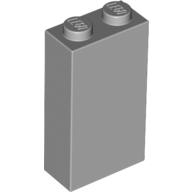 Brick 1X2X3 - Medium Stone Grey