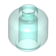 Mini Head - Transparent Light Blue