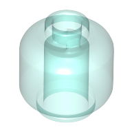 Mini Head - Transparent Light Blue