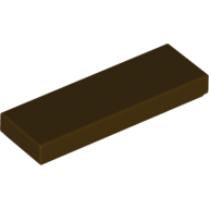 Flat Tile 1X3 - Dark Brown
