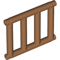 Lattice Plate 1X4X3 - Medium Nougat