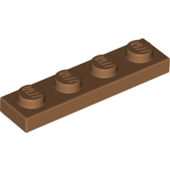 Plate 1X4 - Medium Nougat