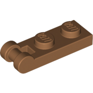 Plate 1X2 W/Shaft Minuscule3.2 - Medium Nougat