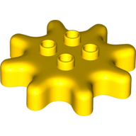 Gear Wheel Z8, W/ Tube, W/O Clutch Power - Bright Yellow