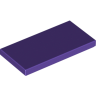Flat Tile 2X4 - Medium Lilac