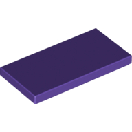 Flat Tile 2X4 - Medium Lilac