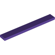 Flat Tile 1X8 - Medium Lilac
